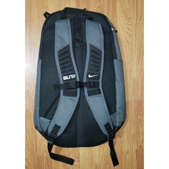 Nike Unisex Basketball Backpack, Hoops Elite, Gray, 100  Nike Hoops Elite Pro Backpack - Basketball School Gym BA5554-022 Gray/Silver NEW